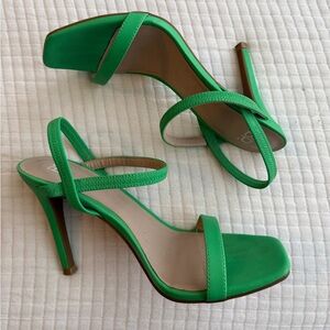 Nordstrom Vibrant Green Strappy Heels